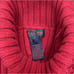 Ralph Lauren Vintage Knits turtleneck Tank Top Sleeveless Sweater Red SZ Large.