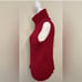 Ralph Lauren Vintage Knits turtleneck Tank Top Sleeveless Sweater Red SZ Large.