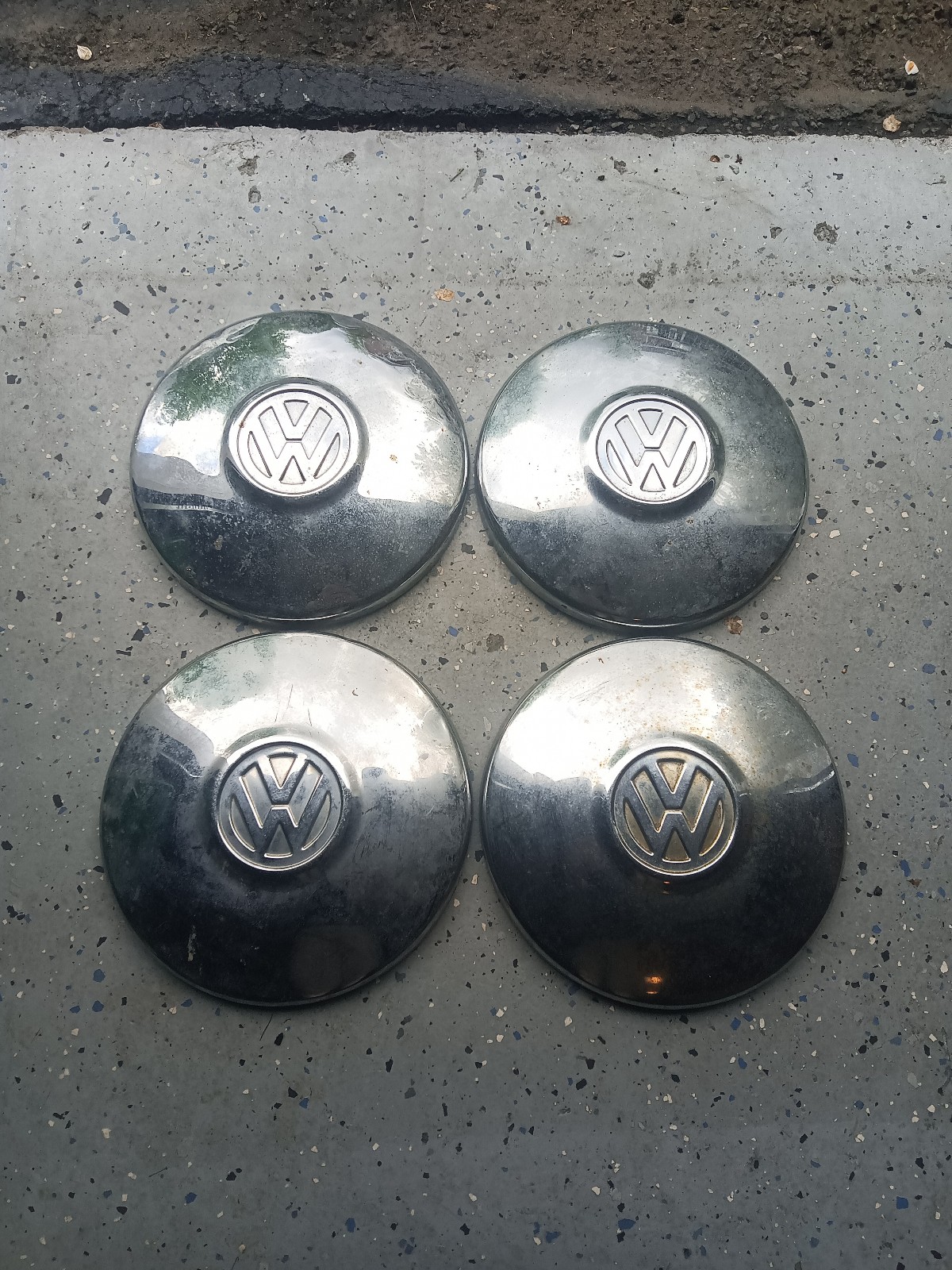 Vintage Volkswagen 10 Inch Hubcap Set