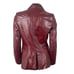Vintage 70s Etienne Aigner Burgundy Wine Red Leather Blazer Jacket Size 10 Retro