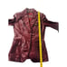Vintage 70s Etienne Aigner Burgundy Wine Red Leather Blazer Jacket Size 10 Retro