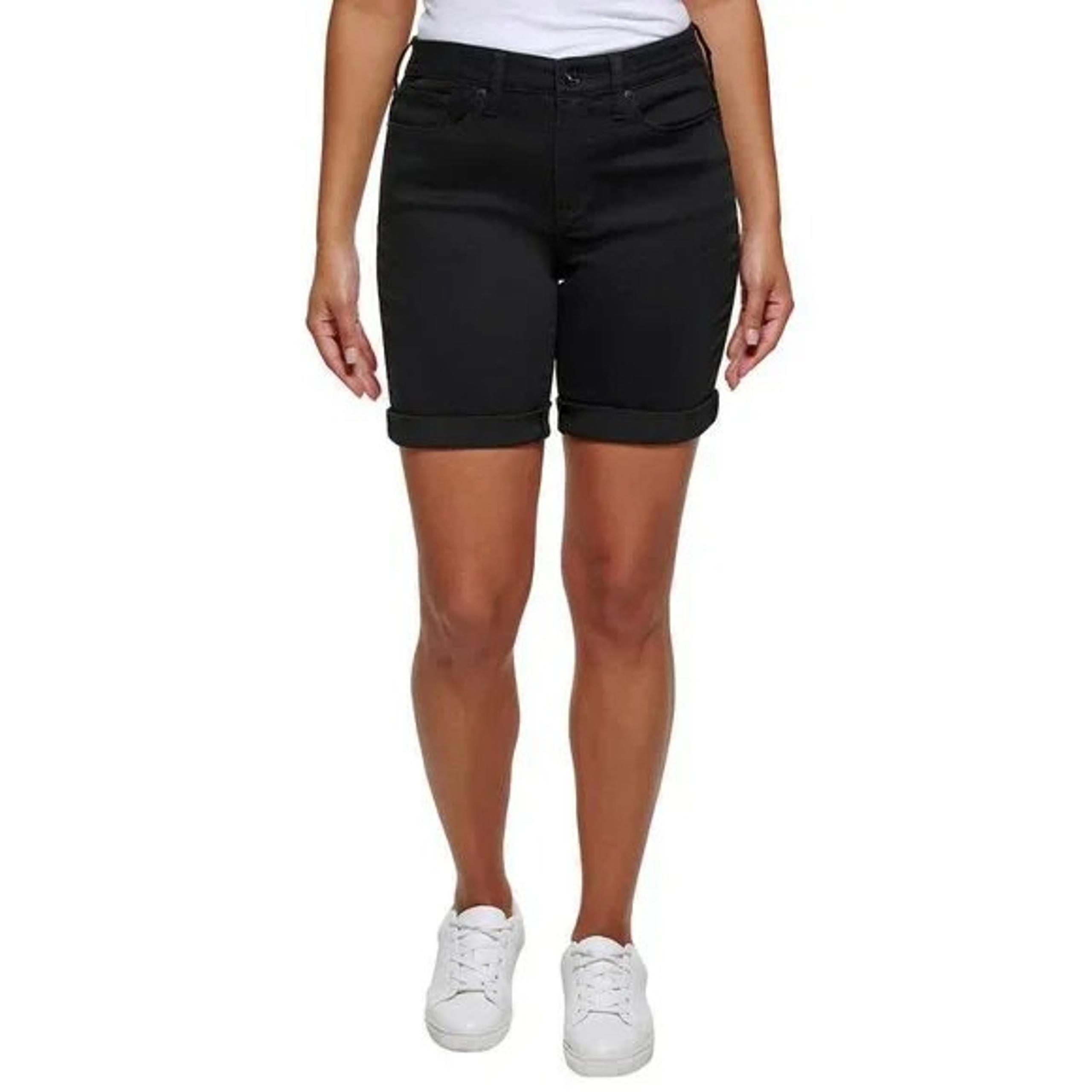 NWT DKNY Jeans Women's 9" Bermuda Summer Shorts Rolled Hem Size 8 $55 3HL234