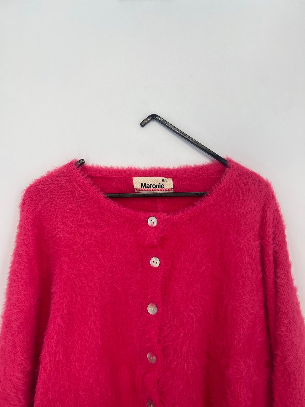 Maronie Faux Fur Fuzzy Soft Luxe Button Down Cardigan