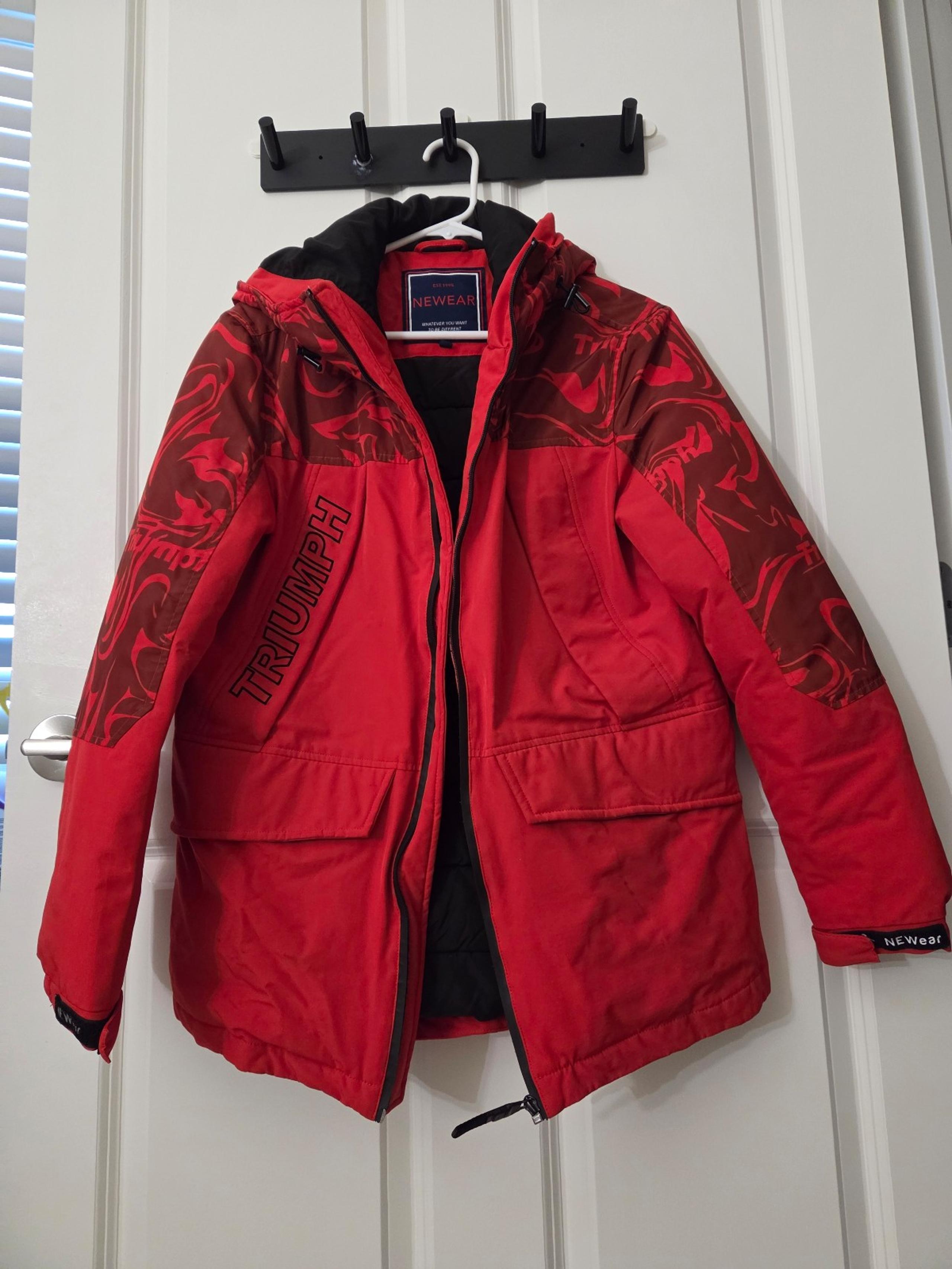 Red Triumph Jacket with Black Accents