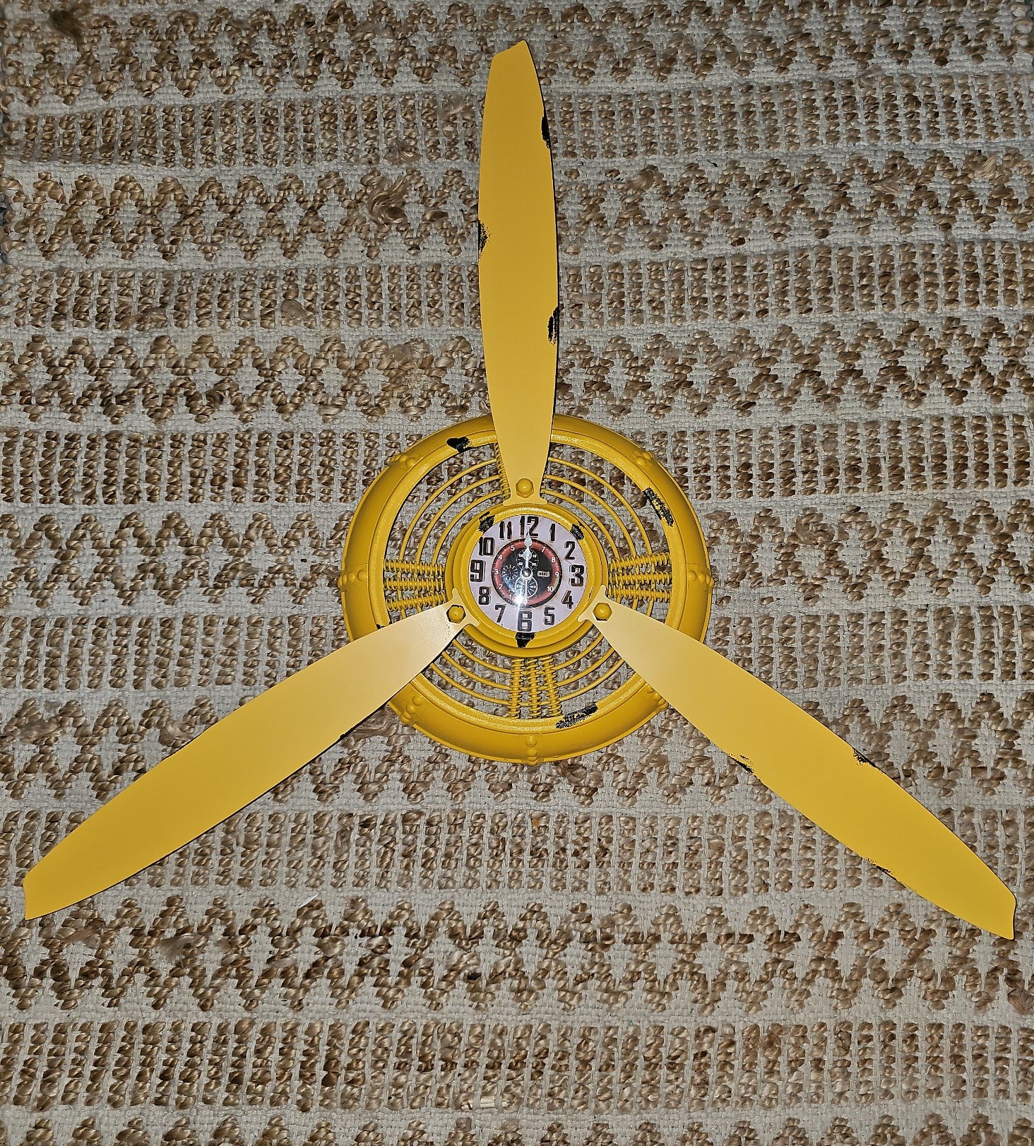 Airplane Propeller Clock NEW