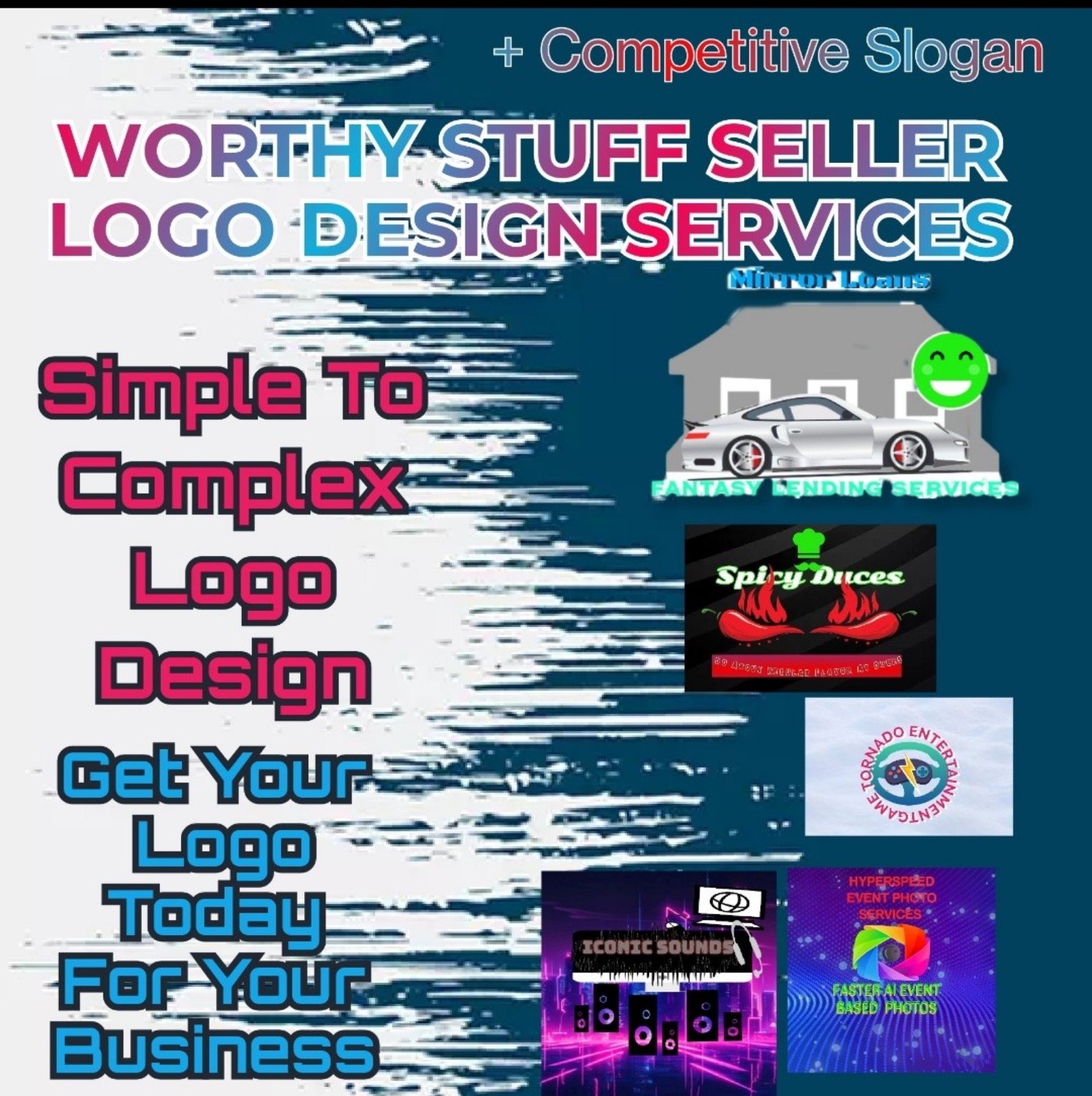 MODERN PRO CUSTOM LOGO DESIGN + SLOGAN (OPTIONAL) 12 MONTH REVISIONS