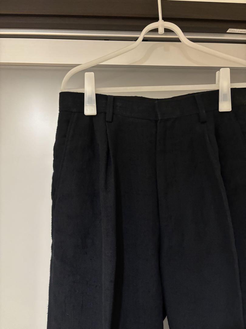 【ファッション好きが選ぶ人気ブランドランキング】 Linen Auralee 24ss Silk 3 Navy Slacks Tweed パンツ