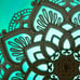 1pc USB Powered Mandala Wood Decorative Lamp