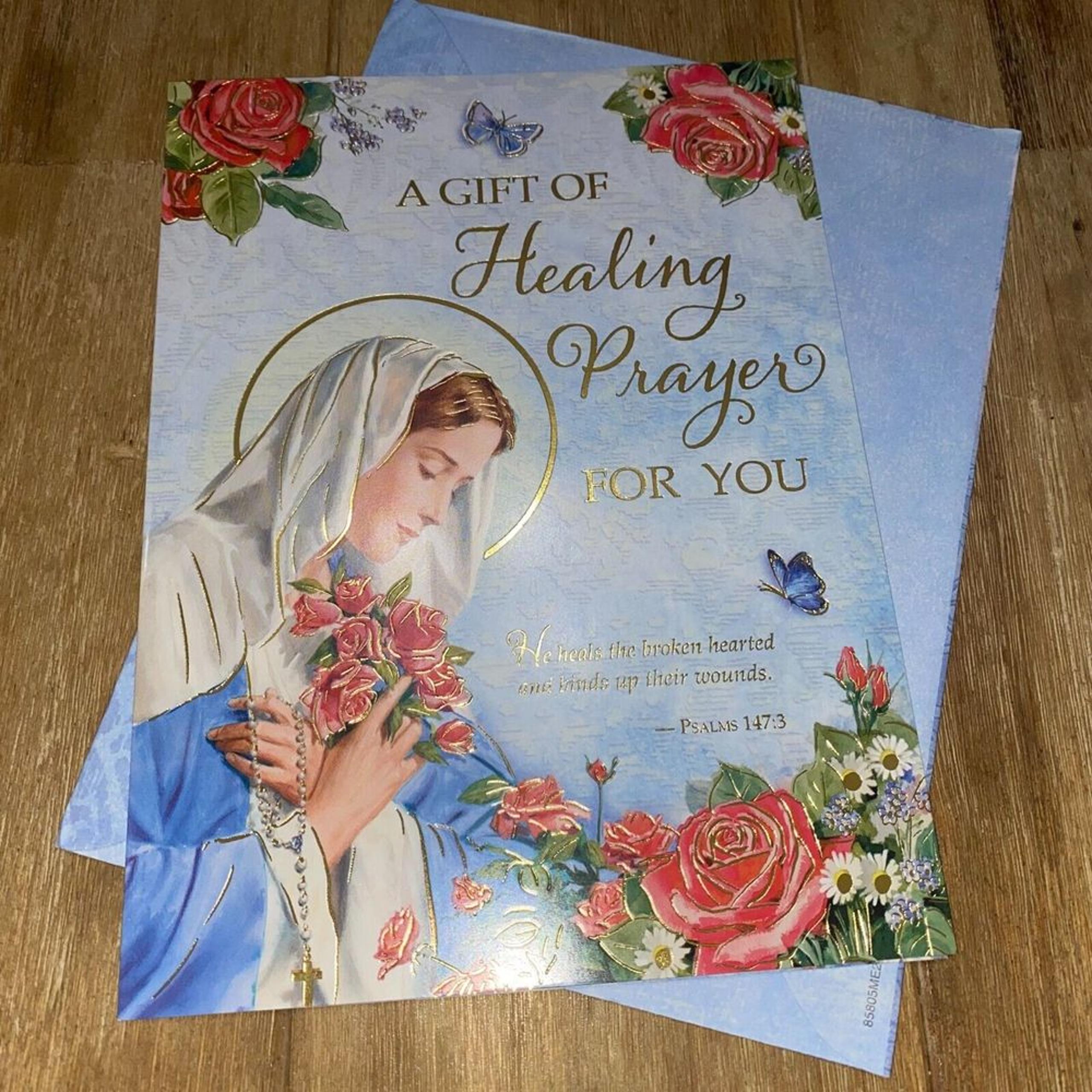 Benedictine Monks St.Benedict's Abbey Gift Of Healing Prayer Card