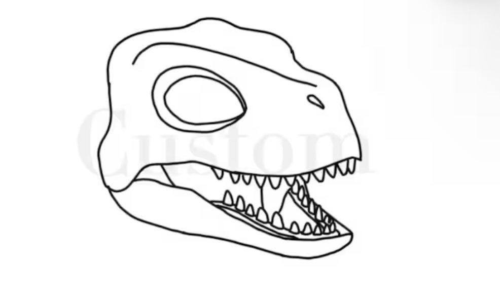 Custom Dino Mask!! (READ DESCRIPTION!!)