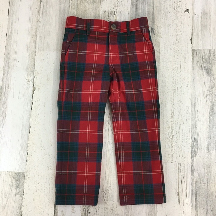 The Beaufort Bonnet Company Sz 4T Prep School Pants Middleton Place Plaid Boys