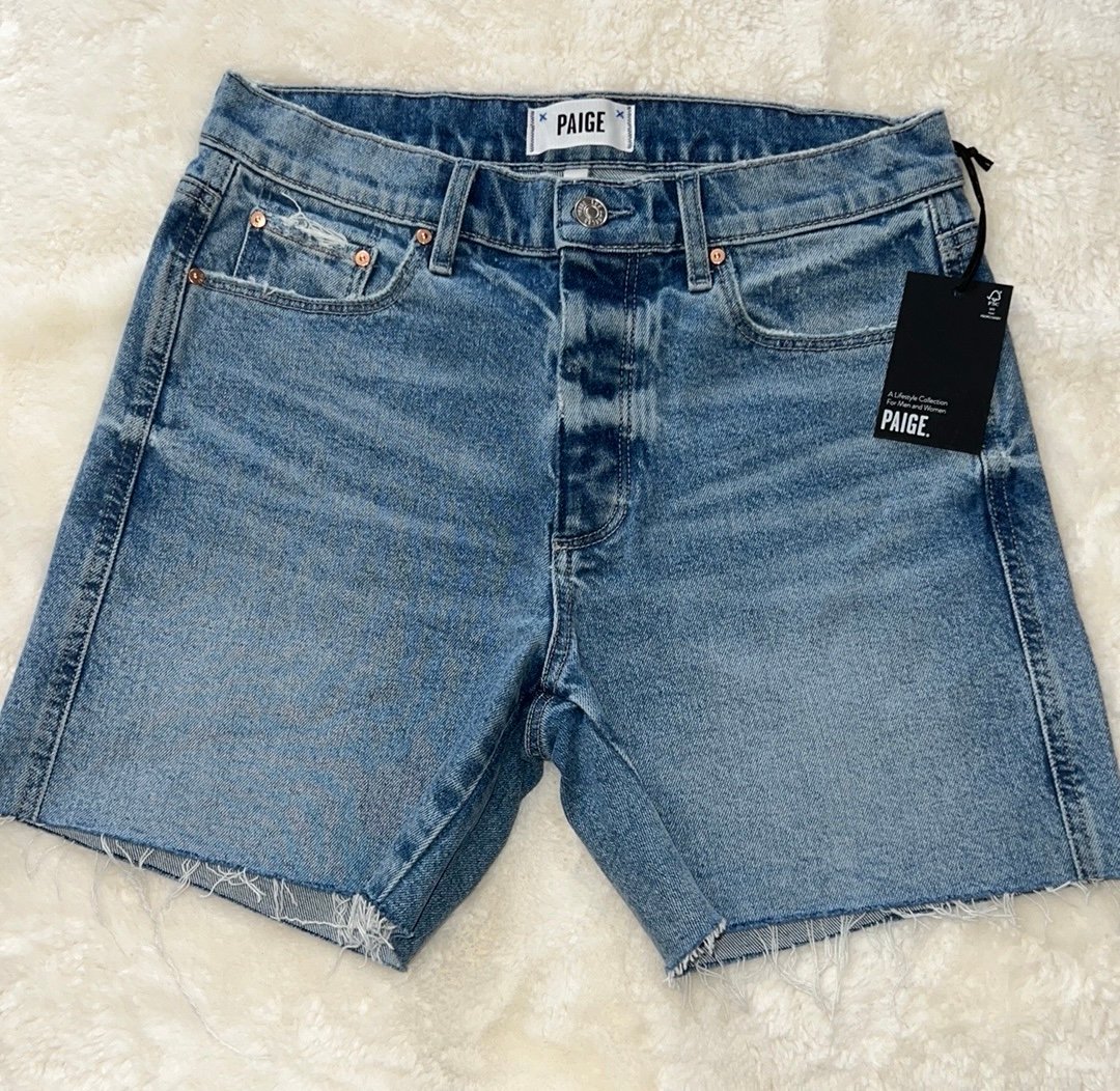 PAIGE Finn Short in Aniyah Distressed - Size 27