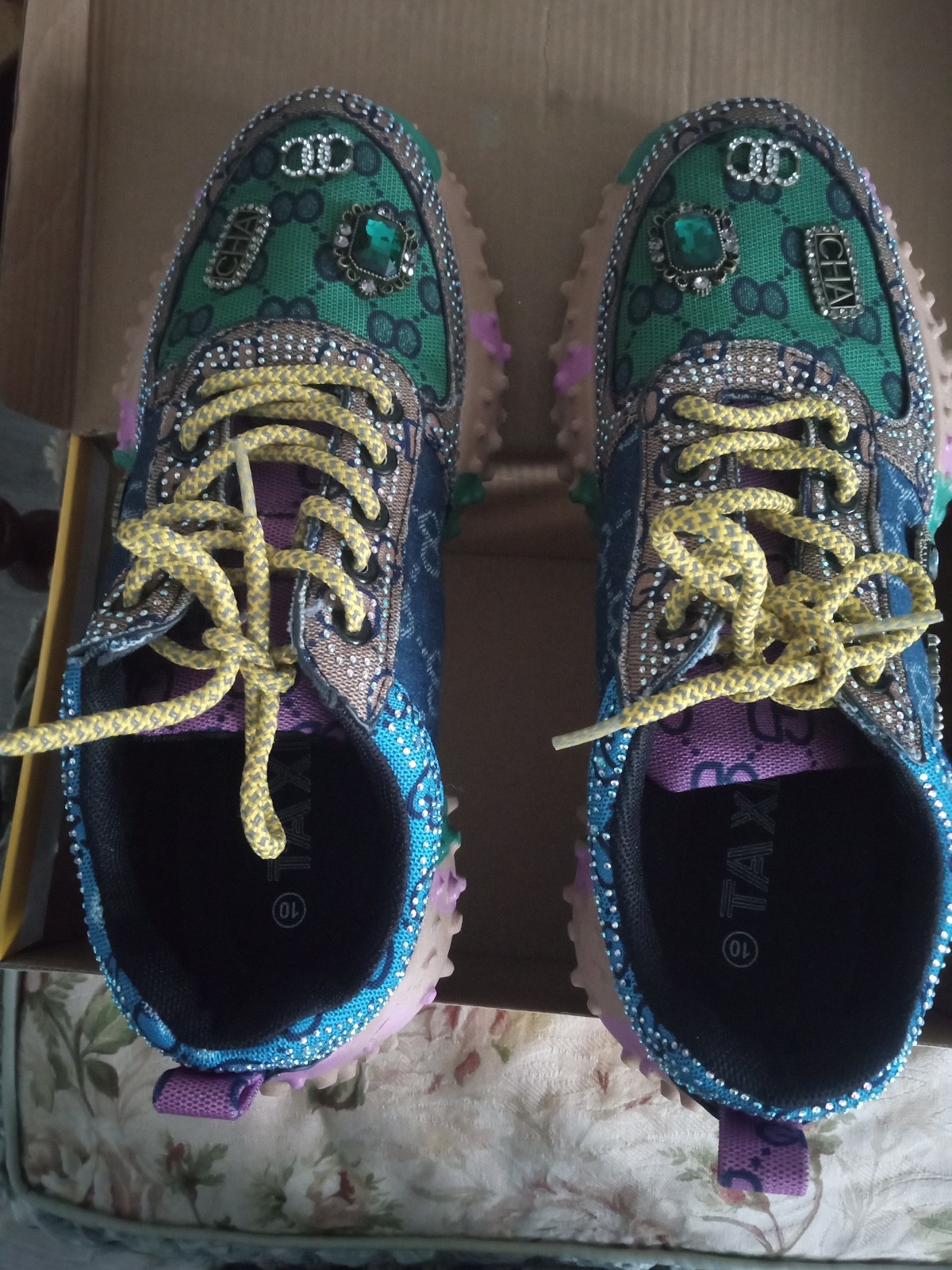 Beaded shoes