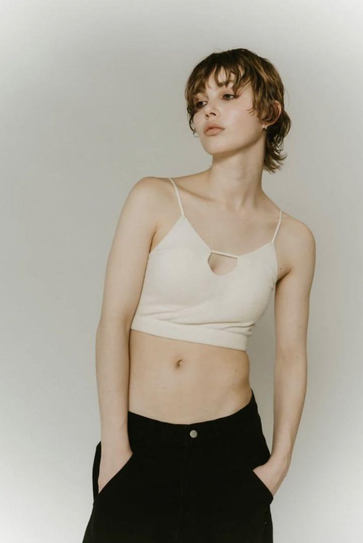 【Knuth Marf】 front design bra top アイボリー front design bra top/3color-041213 | KNUTH MARF