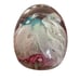 Vintage Pastel Lattice Dome Glass Hand Blown Paperweight