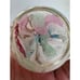 Vintage Pastel Lattice Dome Glass Hand Blown Paperweight