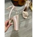 Badgley Mischka Collection Alexa Ankle Strap Sandal In Blush, Size 9.5