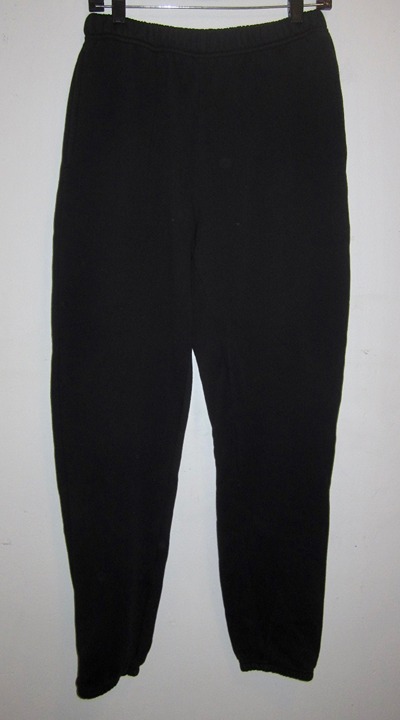 LES TIEN Heavyweight Fleece Classic Fit Sweatpants Black Men's Small
