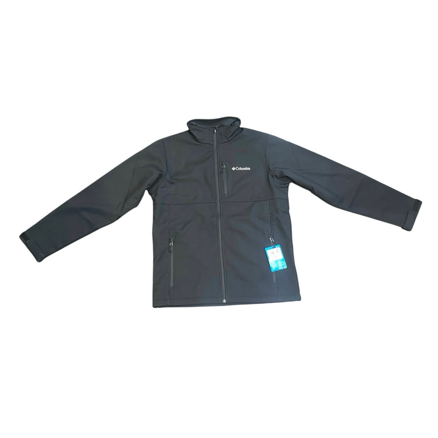 Columbia Men Ascender Softshell Full Zip Rain Jacket Black Size M