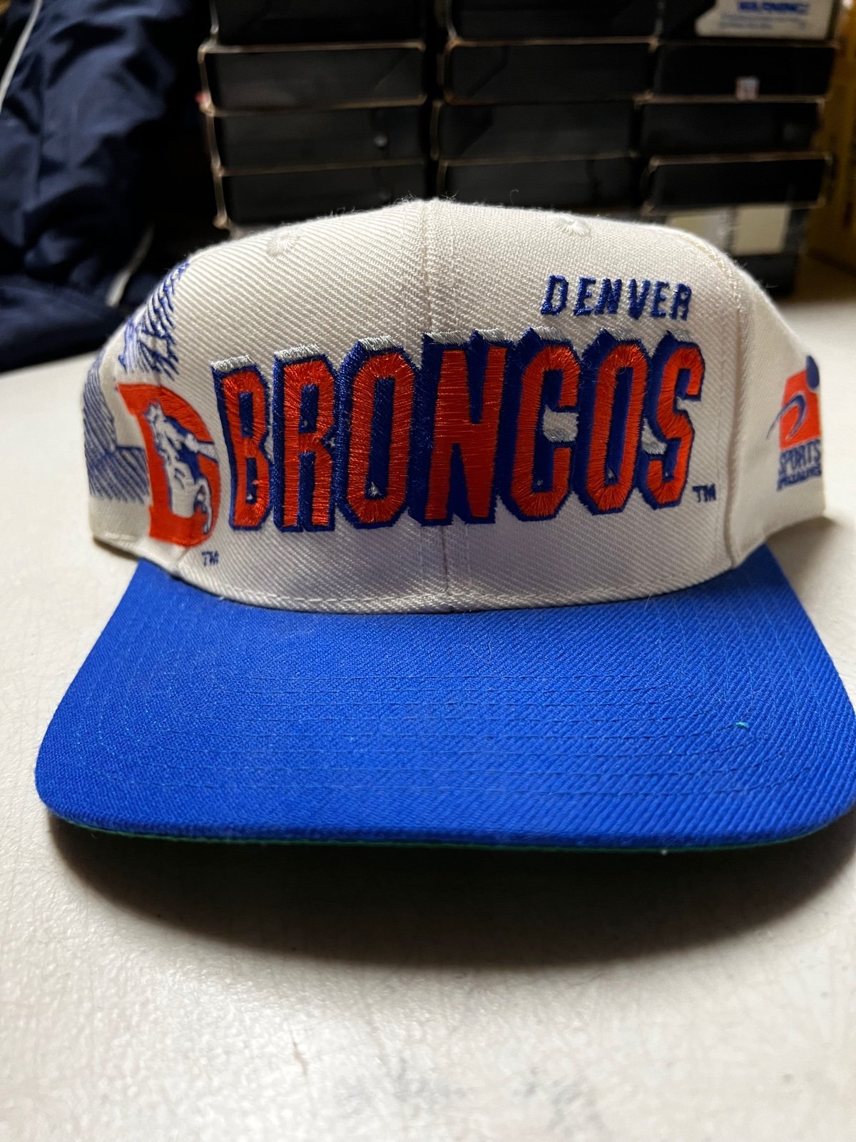 Vintage sports specialties Denver broncos shadow SnapBack hat rare