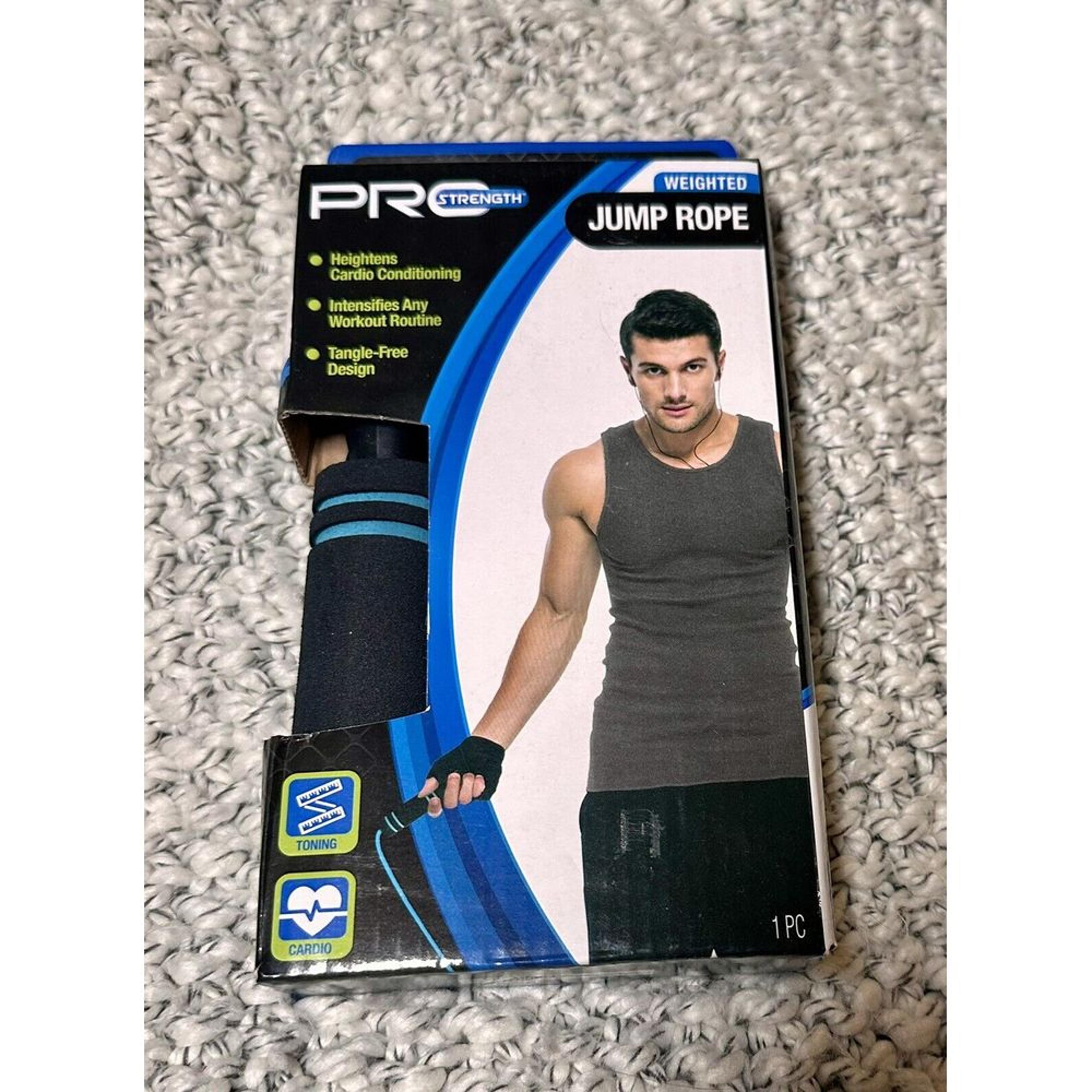 Pro Strength Weighted Jump Rope Tangle Free Design New In Box