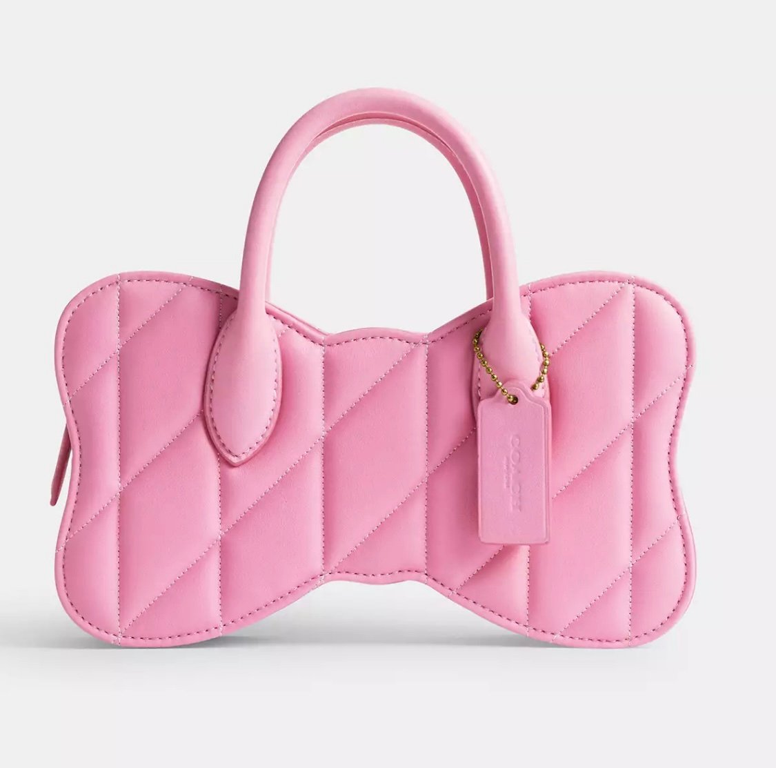 Coach Bow Bag With Quilting cu860 pink