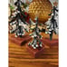 Vintage Rustic Cottage Curled Metal Snow Flocked Christmas Tree Decor Set Of 3