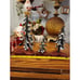 Vintage Rustic Cottage Curled Metal Snow Flocked Christmas Tree Decor Set Of 3