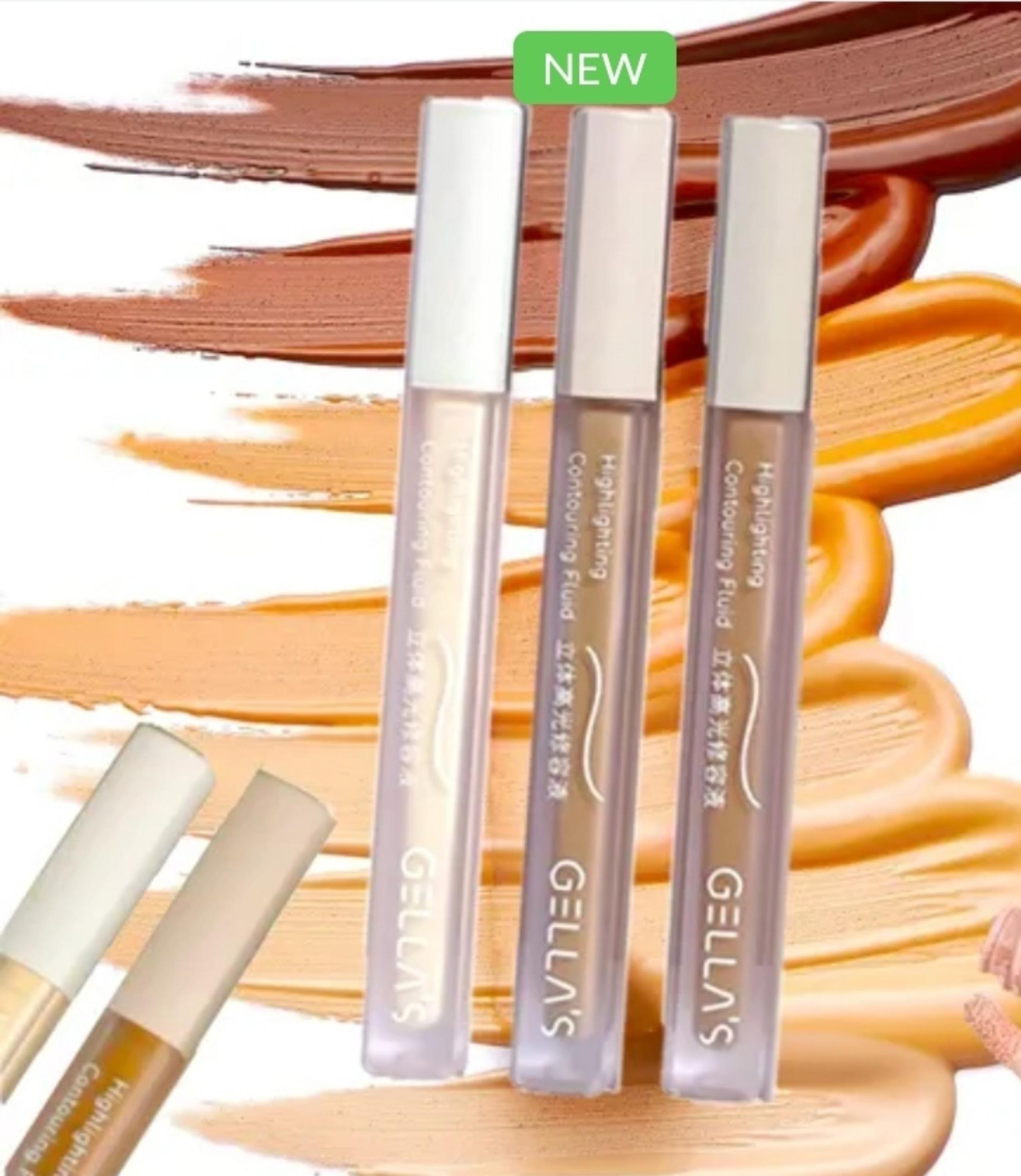 GELLA'S - Highlighter Contouring Fluid Set - Natural
