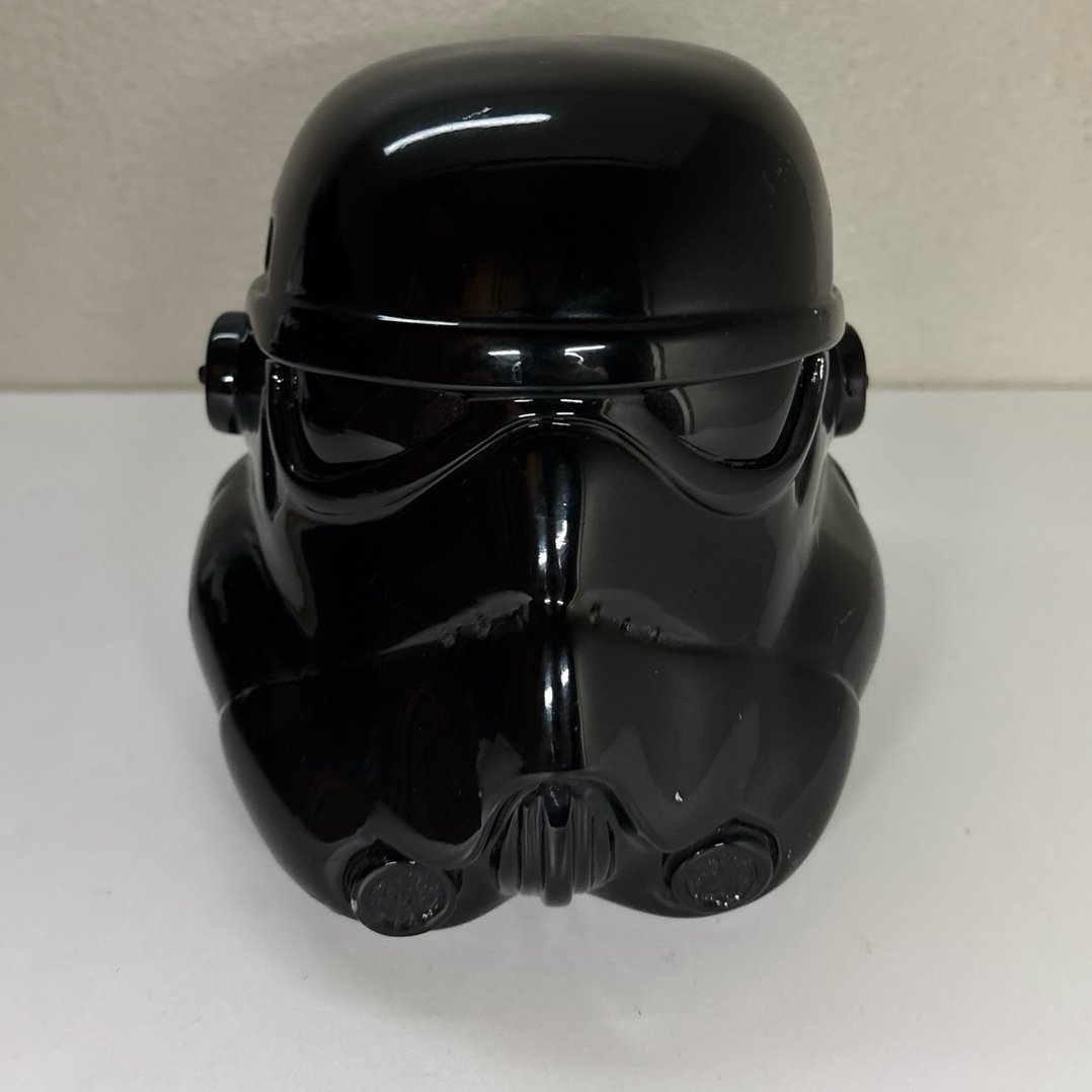 Star wars Black storm trooper helmet very rare collection