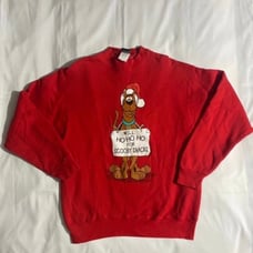 Vintage Warner Bros Studio Store 1997 Red Scooby Doo Christmas Sweater