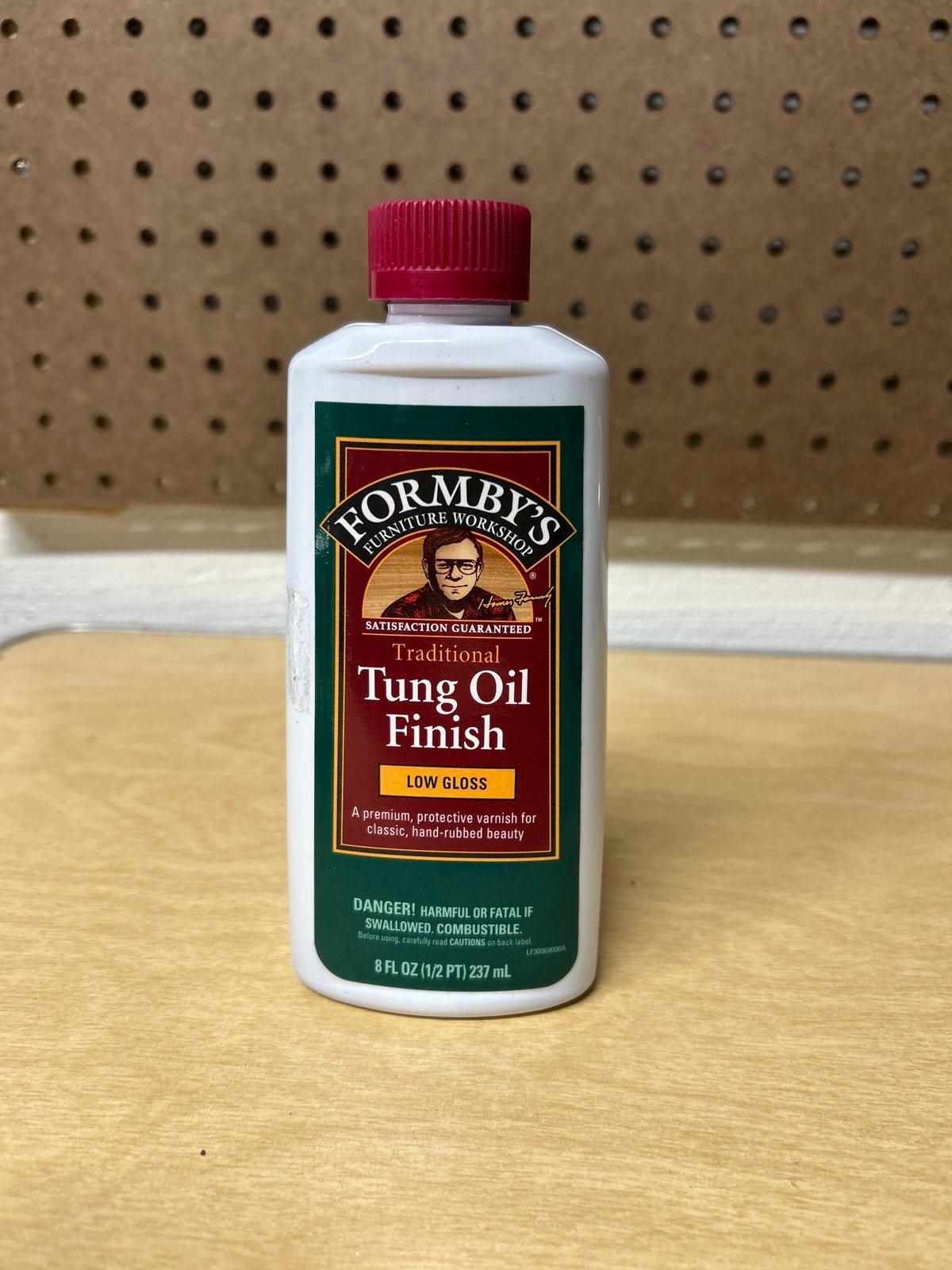 Formby's Tung Oil Finish 8oz Bottle Low Gloss Full Vintage Traditional Wood