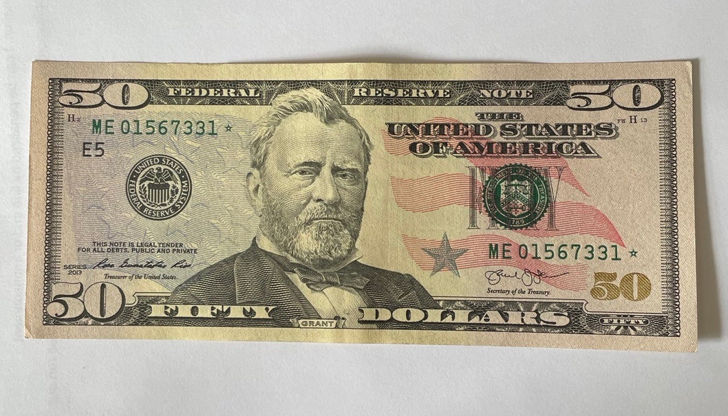 Crisp 50 star note for sale 2013