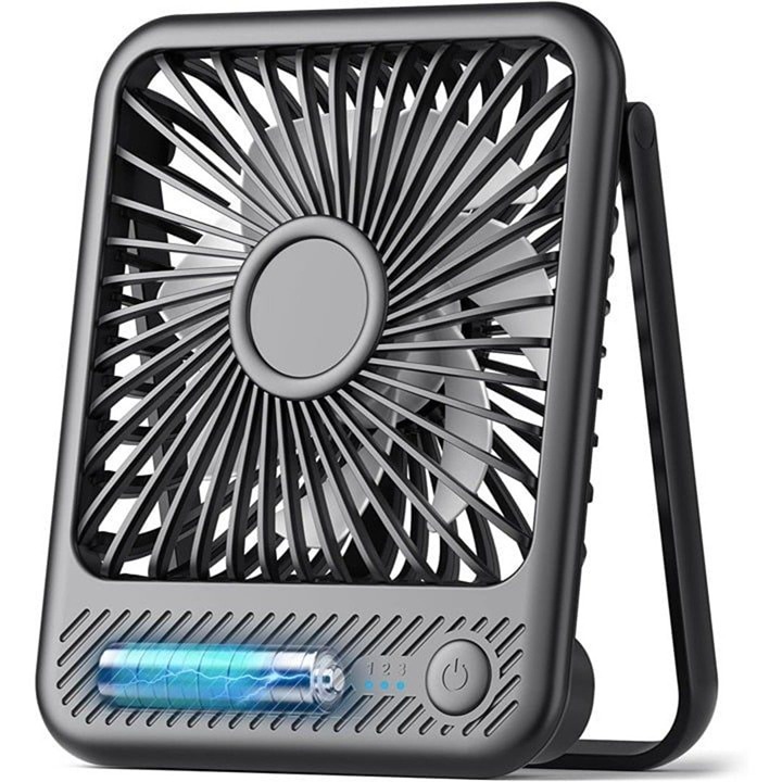 New Quiet 2.5-11h Battery Operated Small USB Fan with 3 Speeds Adjustable