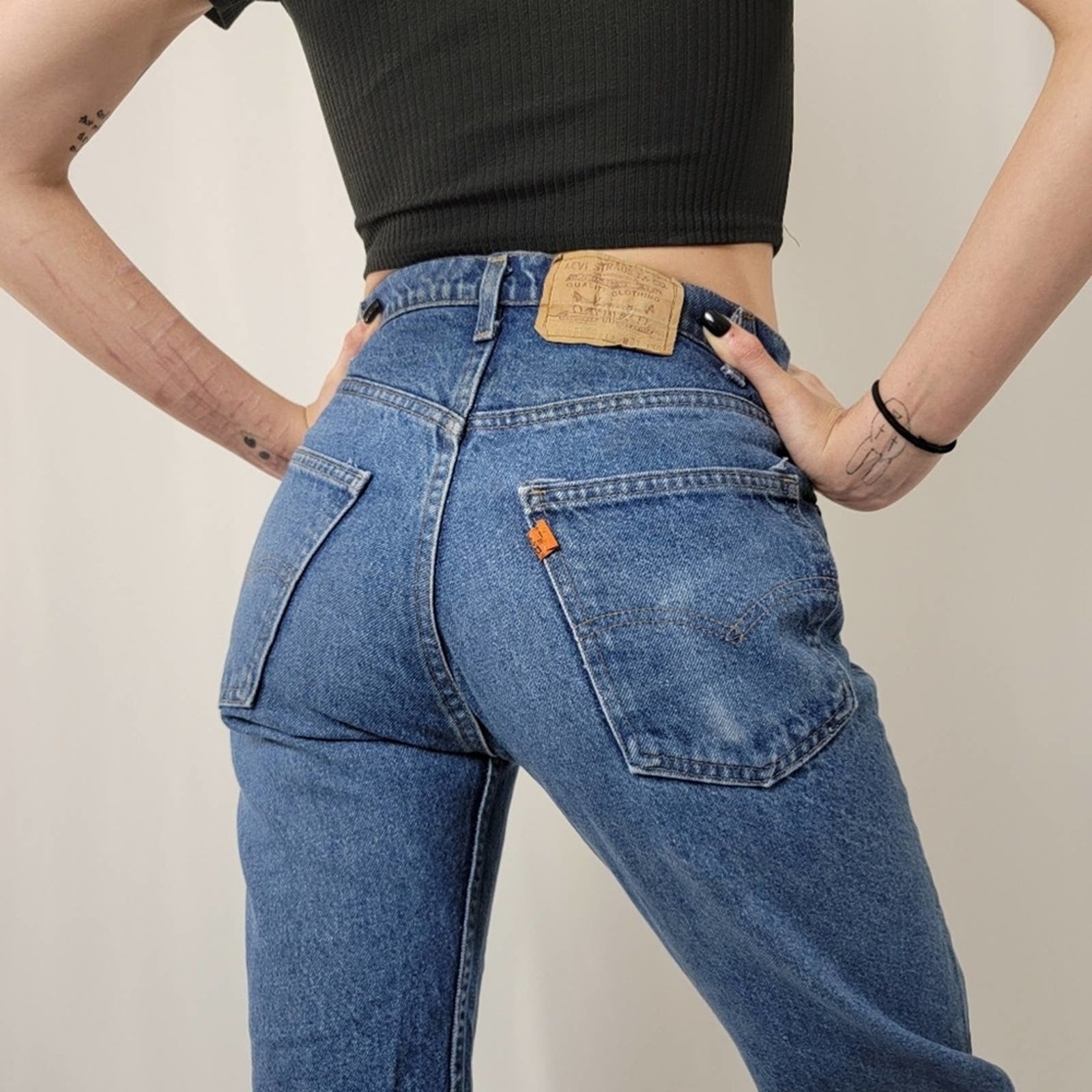 Rare Vintage 1983 Levis 20505 0217 Orange Tab Mom Jeans