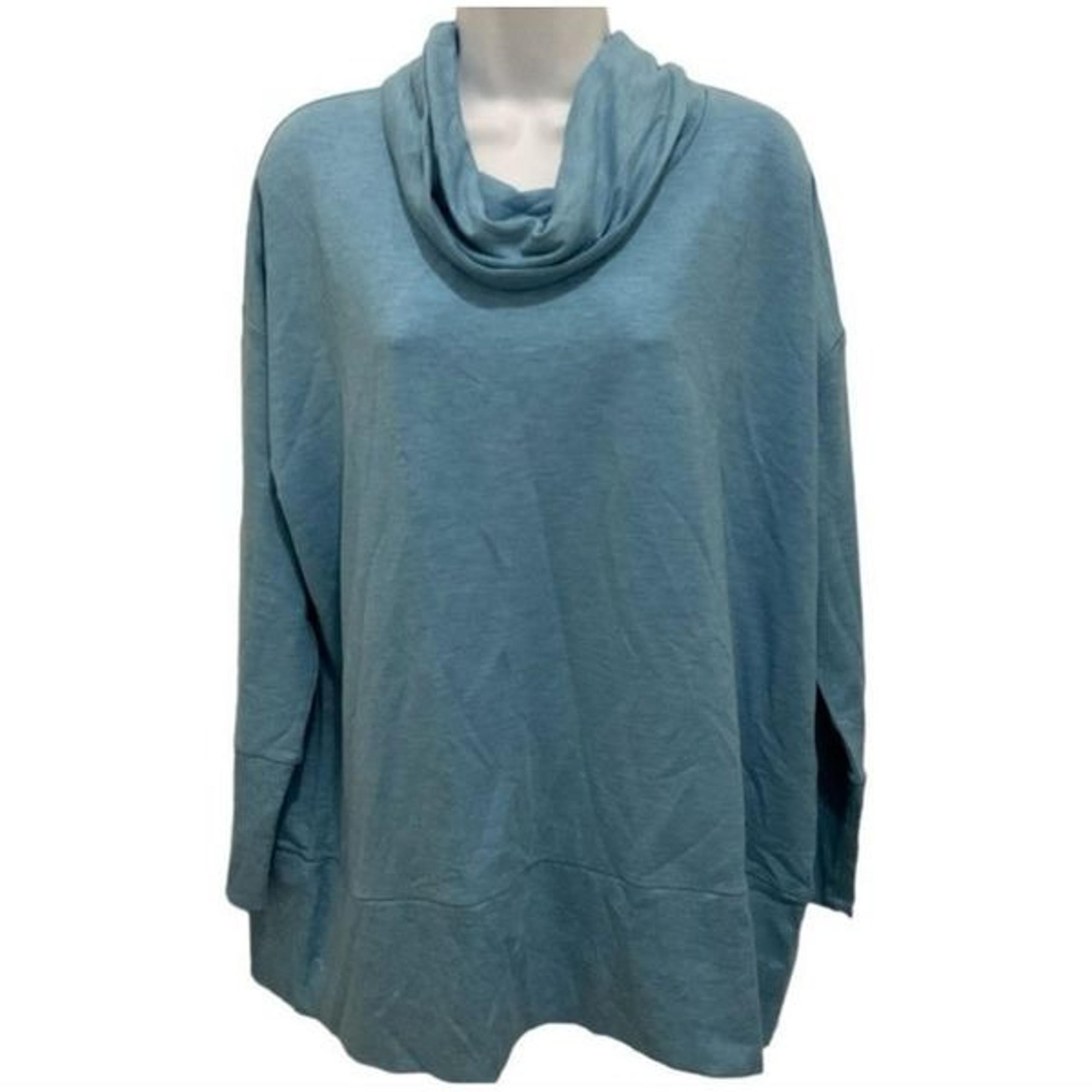Garnet Hill Tencel Light Blue Sweatshirt size M