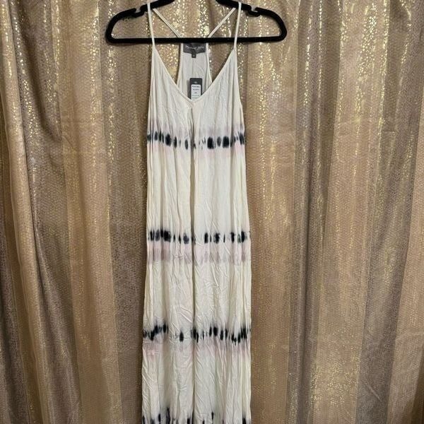 Michael Stars Tie Dye Maxi Dress Chalk Confetti XS NWT