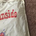 Large Vintage 1950s vinyl wet bathsuit / clothing / towel pool / beach bag sack