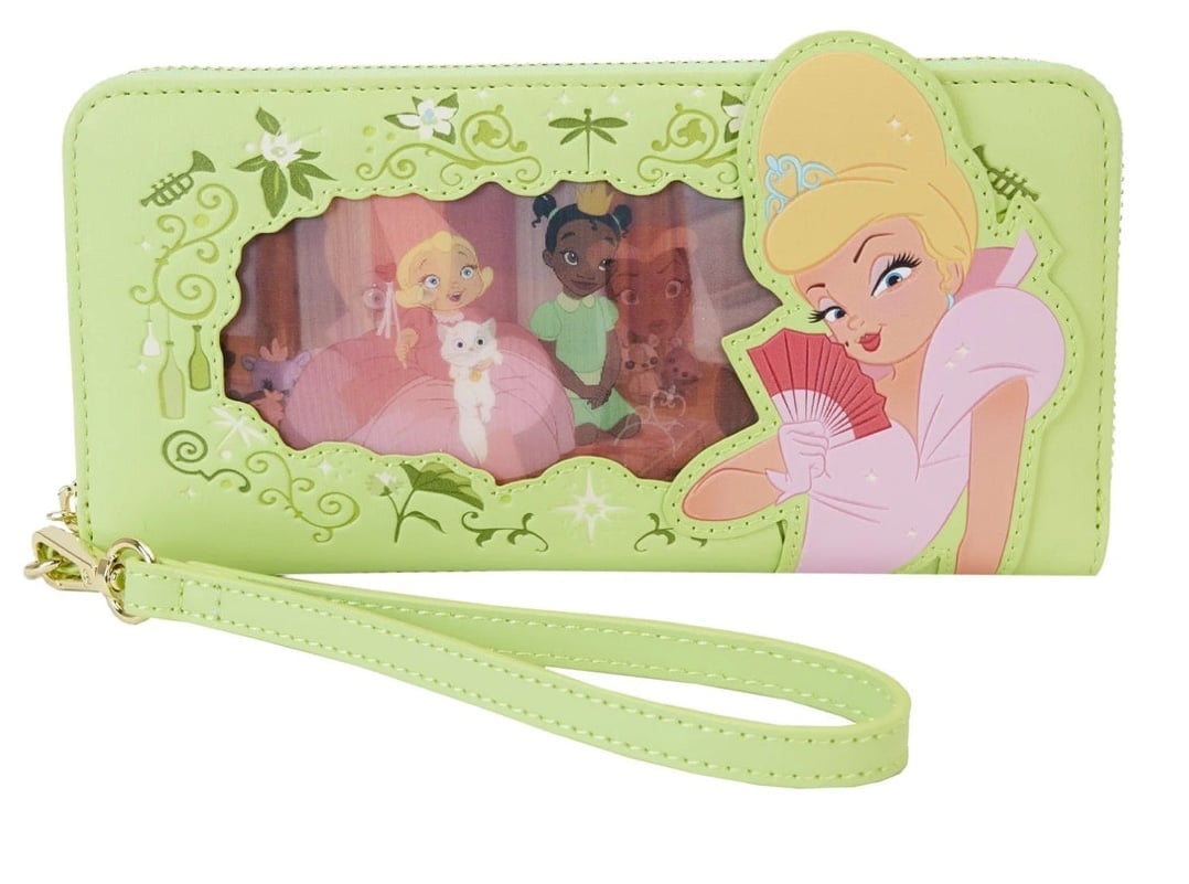 Princess and the Frog Tiana Lenticular Zip-Around Wristlet Wallet NWT