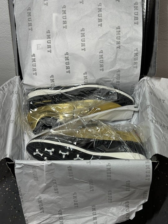 TRUMP Presidential Gold GOLF Shoes - Limited Edition #x/1000 Size 11