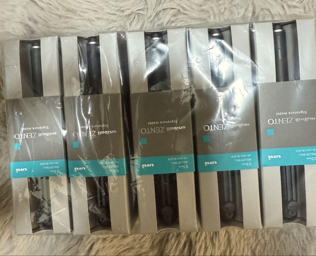 Mitsubishi Pencil uniball ZENTO Signature Metallic Black 5 Pack