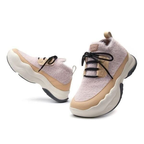 UIN Women's Chunky Sneakers Travel Hiking Shoes (Peach Whip Catalonia V )