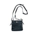 Dooney & Bourke Dillen Letter Carrier Textured Pebble Black Leather Crossbody