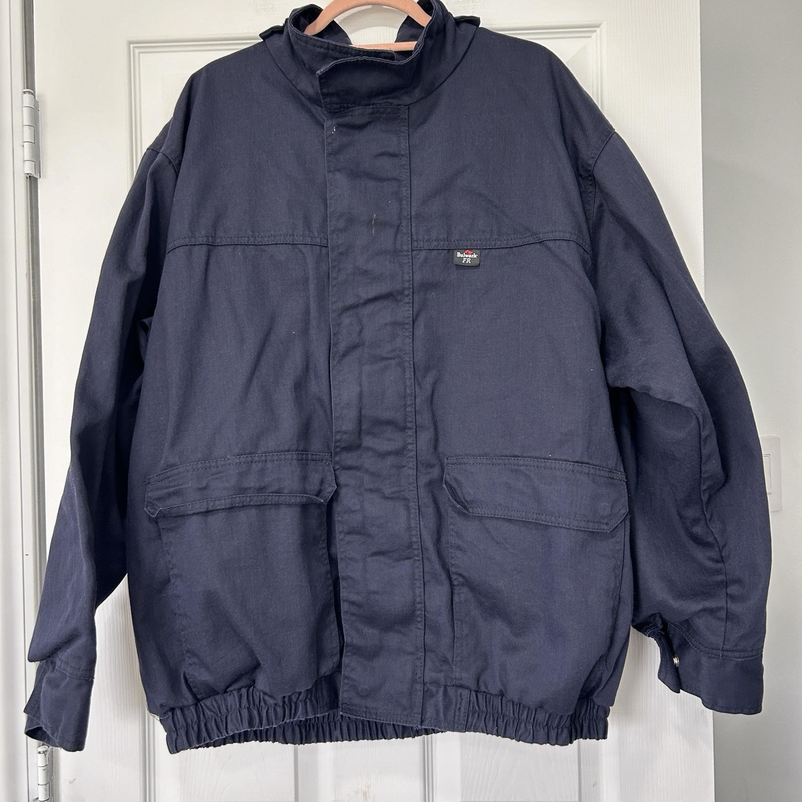 Bulwark FR Jacket Mens XL Navy Heavyweight Insulated Flame Resistant Jacket