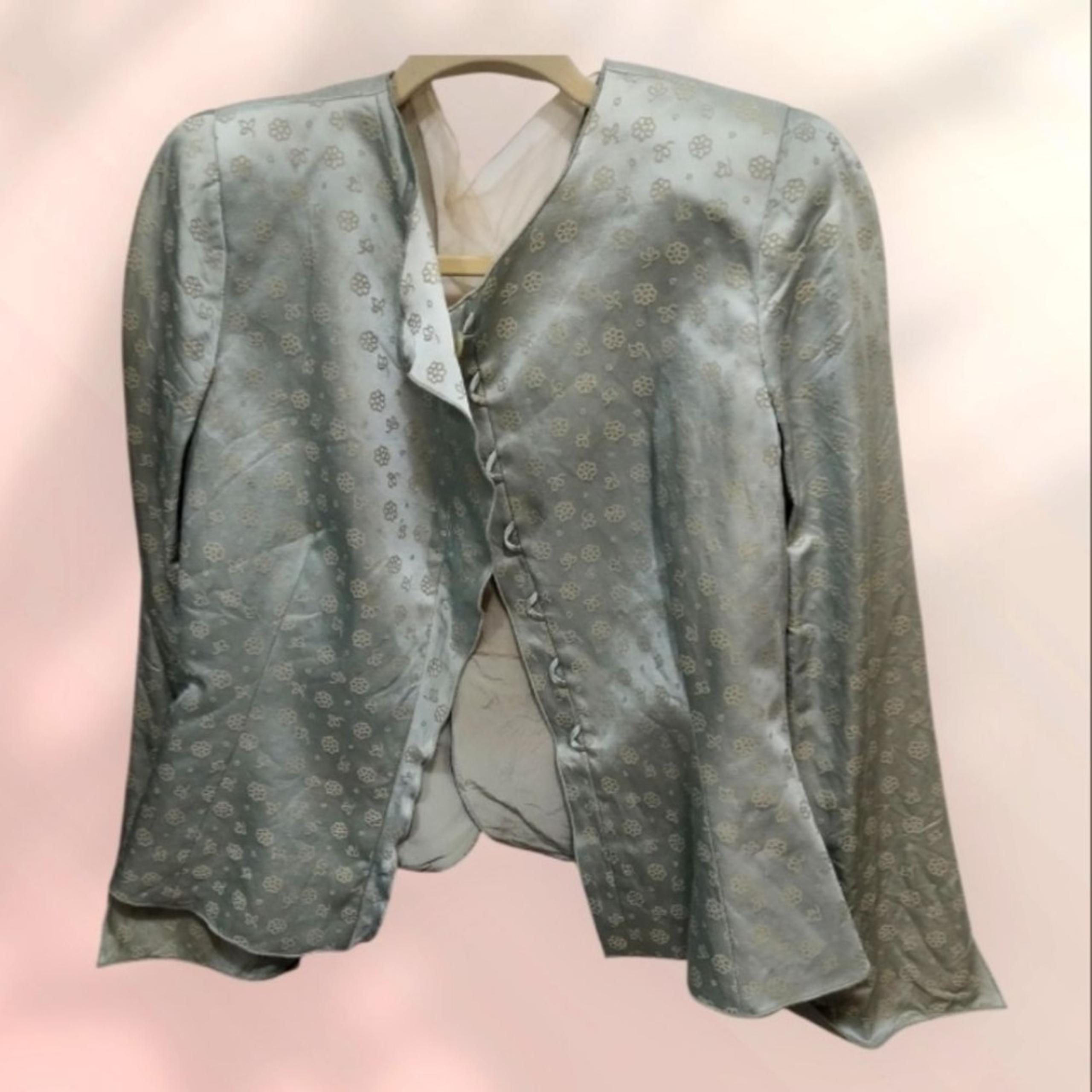 Armani Collezoni Blazer mother of pearl buttons.