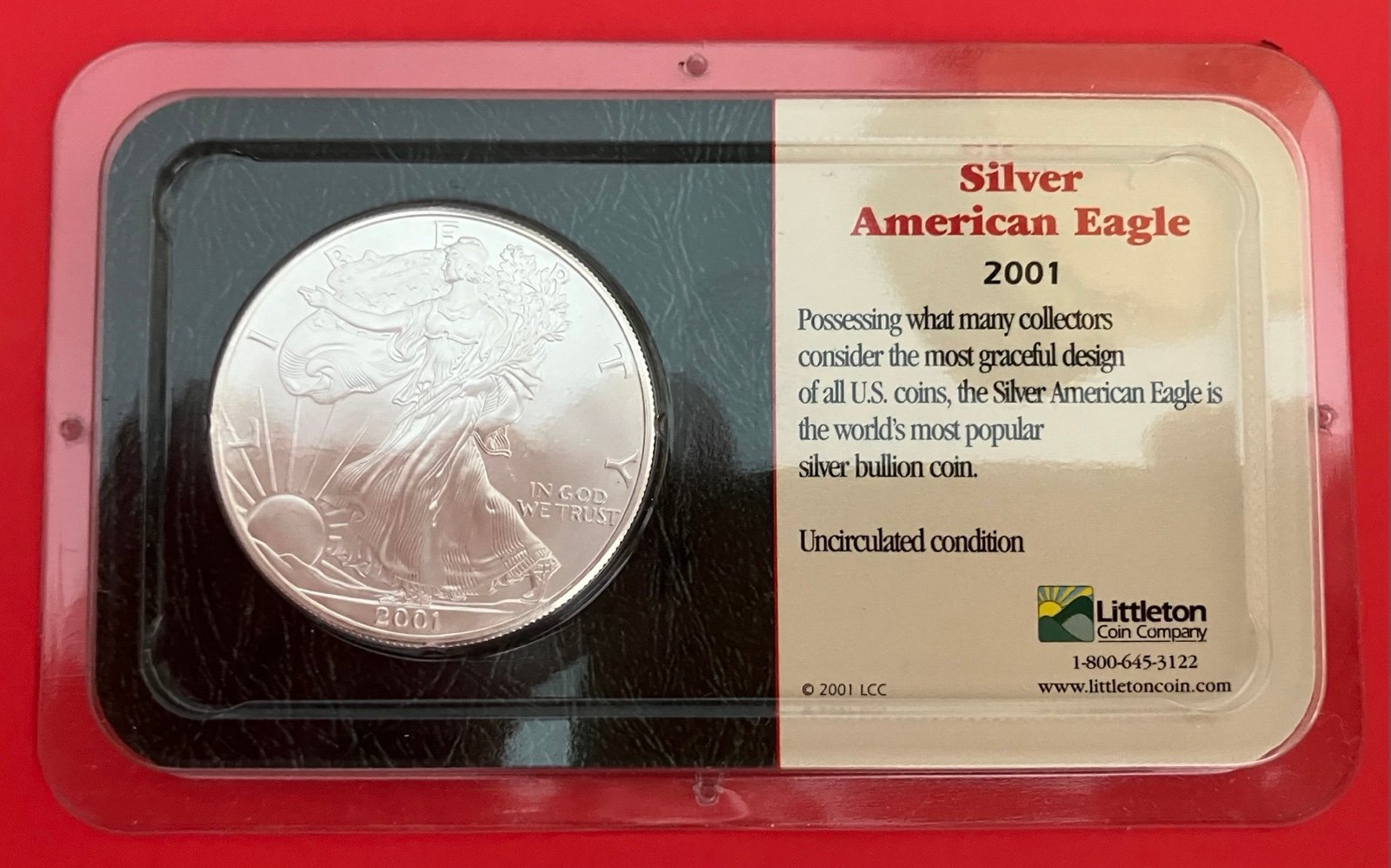 American Silver Eagle Dollar Coin. C-158.