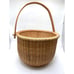 VTG Nantucket Wicker Round Swing Basket Handmade