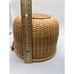 VTG Nantucket Wicker Round Swing Basket Handmade