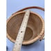 VTG Nantucket Wicker Round Swing Basket Handmade