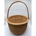 VTG Nantucket Wicker Round Swing Basket Handmade